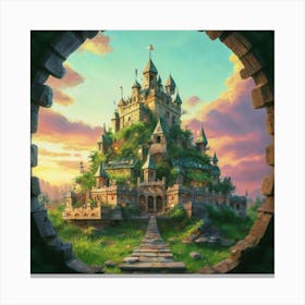 The Castle In seicle 15 Canvas Print