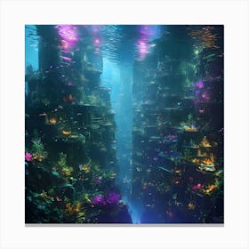 Underwater City Canvas Print