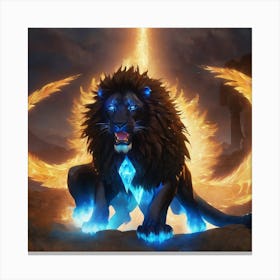 Lion Of The Night Canvas Print