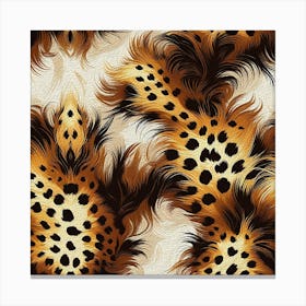 Leopard Skin Texture Canvas Print