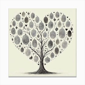 Fingerprint Tree Canvas Print