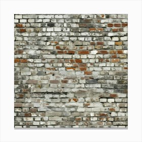 Distressed Brick Tile 4 Canvas Print