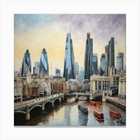 A Picture Of London city Canvas Print