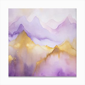 Purple Mountains Canvas Print