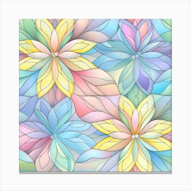 Seamless Floral Pattern Vector Canvas Print