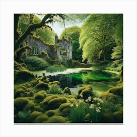 Castle In The Forest Canvas Print