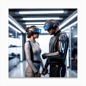 Futuristic Couple 159 Canvas Print