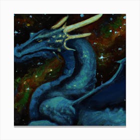 Starry Night Dragon Canvas Print