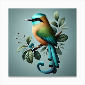 Bird On A Branch 6 Canvas Print