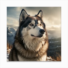 Siberian Husky 1 Canvas Print