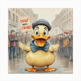 Ducky Crazy Canvas Print