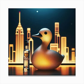 Duck In The City 1 Canvas Print