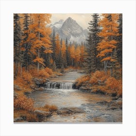 Lena1987 Secluded Alpine Lake 6 Canvas Print