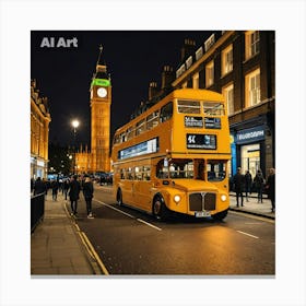 Big Ben At Night 5 Canvas Print