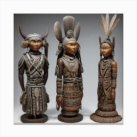 Three Indian Figurines 1 Canvas Print