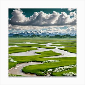 Tibetan Landscape Canvas Print