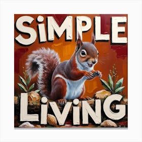 Squirrel design 1 Canvas Print