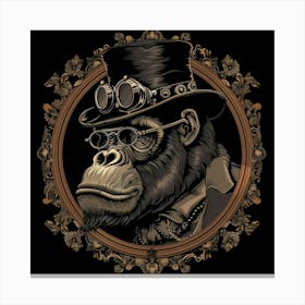 Steampunk Gorilla 24 Canvas Print