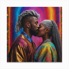 Black Love, Love Canvas Print
