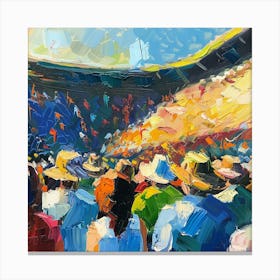 A Stadium Crowd Oil Painting Illustration 1718675164 4 Canvas Print