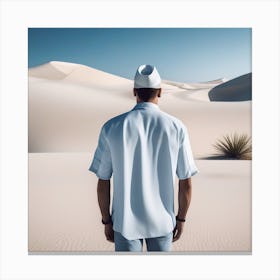 Man In The Desert 94 Canvas Print