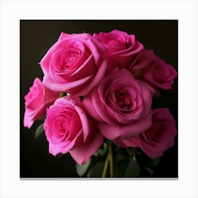 Pink Roses 5 Canvas Print