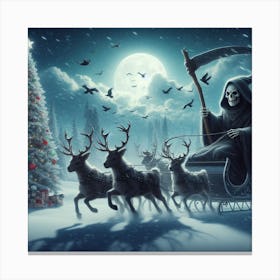 The grim reaper santa (Variant 1) Canvas Print