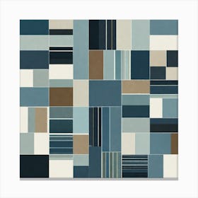 Minimalist Flat Art, checks pattern, 214 Canvas Print