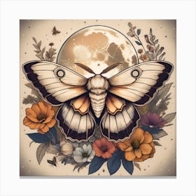 Moon Moth 1 Canvas Print