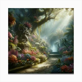 Fairy Garden paintings art print 10 Canvas Print