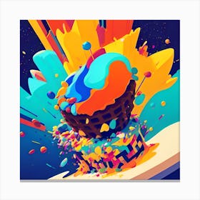 Cupcake In The Sky Canvas Print