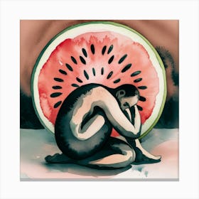 Watermelon Solitude Canvas Print