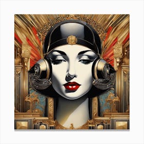 Deco Woman Canvas Print