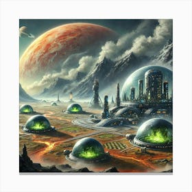 Venusian Enclave Location Converted Canvas Print