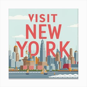 Visit New York Canvas Print