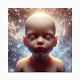 Baby In Space Canvas Print