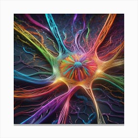 Colorful Neuron 9 Canvas Print