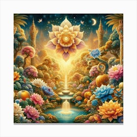 Lotus Garden Canvas Print