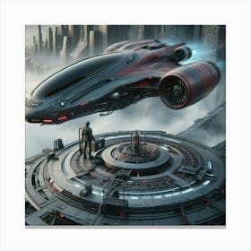 Futuristic Spaceship 1 Canvas Print