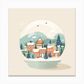 Abisko Sweden Snowglobe Canvas Print