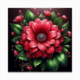 Red Flower Canvas Print