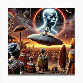 Revalt of The Future to Ancient Nubians Canvas Print