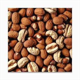 Nuts And Hazelnuts 4 Canvas Print