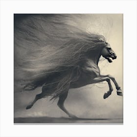 Horse In The Wind Canvas Print