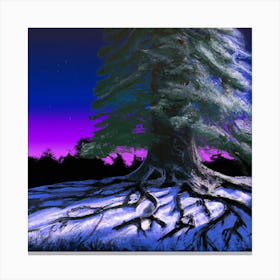 Icy Tree 001 Canvas Print