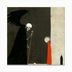 Visit by the Angel of Death Canvas Print