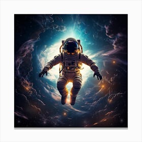 Astronaut In Space 2 Canvas Print