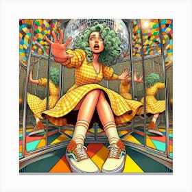 Disco Girl Canvas Print