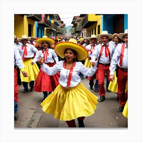 Chilean Dancers Canvas Print