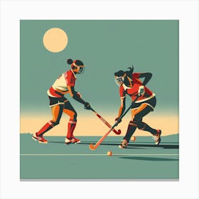 Field Hockey 3 Canvas Print